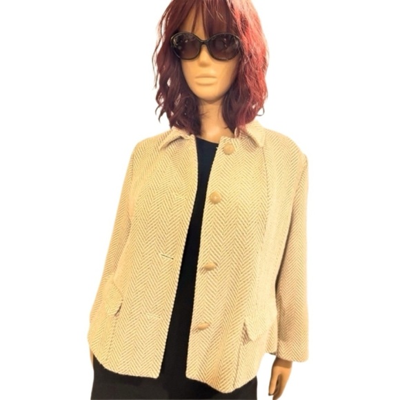 Talbots Chevron Jacket - Picture 2 of 6